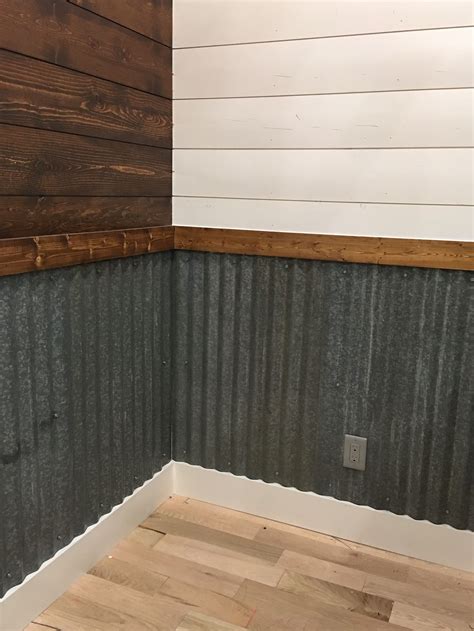 using galvanized metal on walls